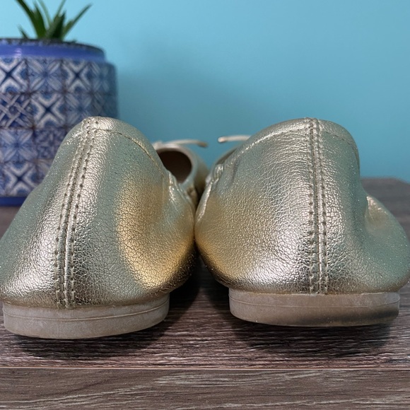 *SOLD* Gold American Eagle Ballet Flats - Size 4 - Picture 4 of 4